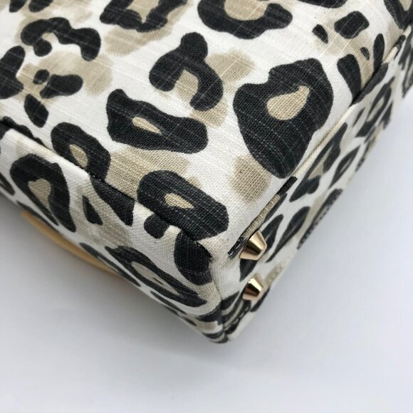 Leslie Dasch Dress For Cocktails Cotton Leopard The Worth Handbag - Picture 9 of 11